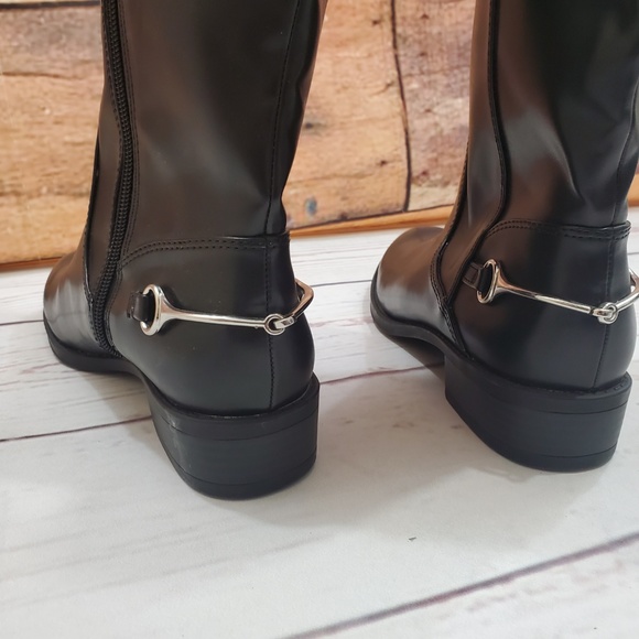 Bottes D’équitation Sam & Libby - Simili Cuir Marron, Fermeture éclair Intégrale, Pointure 9 US, Neuves Sans Boîte